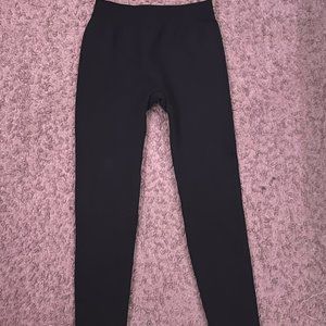 Thick Black Leggings (Petite)